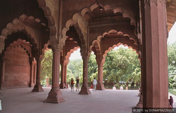 DELHI - Old Delhi - Red Fort: Diwan-i-Am (Sala delle Udienze Pubbliche)