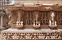 KHAJURAHO. Templi del gruppo occidentale - altorilievi di elefanti nel Lakshmana Temple