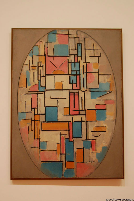 NYC - MoMA - Piet Mondrian: Composition in Oval with Color Panels I, 1914