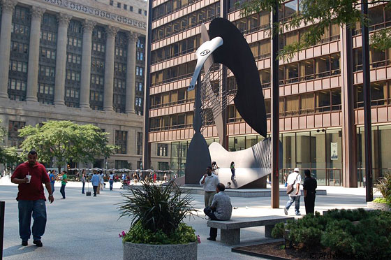 THE LOOP - Nella piazza di fronte al Richard J. Daley Center spicca la scultura 