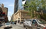 NEW YORK CITY. L'inconfondibile basamento déco della Hearst Tower, segna l'angolo tra la 56th e 57th Streets) in Midtown