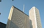 CHICAGO. Prudential Building e Aon Center (il quarto edificio più alto di Chicago), visti dal peristilio di Wrigley Square a Millennium Park