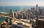 CHICAGO. Dal John Hancock observation deck panorama di Chicago verso il Lake Michigan