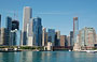 CHICAGO RIVER. L'imbarcazione Chicago's First Lady si dirige verso il Lake Michigan e al ritorno godiamo della bella vista d'insieme sulla città