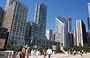 CHICAGO. Heritage at Millennium Park e Chicago Cultural Center (a sinistra del Smurfit-Stone Building)