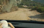 CORSICA DEL SUD. Verso Plage de Tra Licettu: il sentiero visto dall'auto