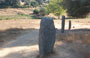 FILITOSA. Cinque statue-menhir a semicerchio rappresentano guerrieri