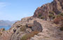 CHEMIN DES MULETIERS. Il percorso offre una vista impressionante sulle formazioni rocciose, a Piana e oltre il Golfo di Porto