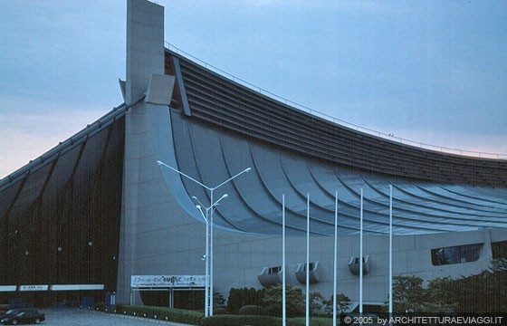 TOKYO - Yoyogi National Gymnasium, un gruppo di edifici progettati da Kenzo Tange in occasione dei giochi olimpici del 1964