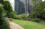 CENTRAL. Dal verde di Cheung Kong Park vista su Pacific Place: il meraviglioso connubio tra natura ed architettura