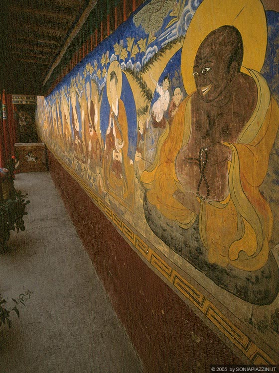 LADAKH - Tikse Gompa - gli affreschi