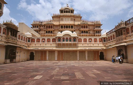 JAIPUR - City Palace - l'edificio ancora occupato dalla famiglia del maharaja
