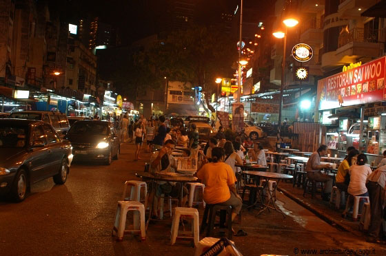 GOLDEN TRIANGLE - Alla sera bancarelle e ristoranti in Jalan Alor