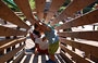 CAVALLINO MATTO. Africa Village, un piccolo villaggio realizzato tutto in legno con capanne, scivoli, percorsi e altri divertenti giochi a tema