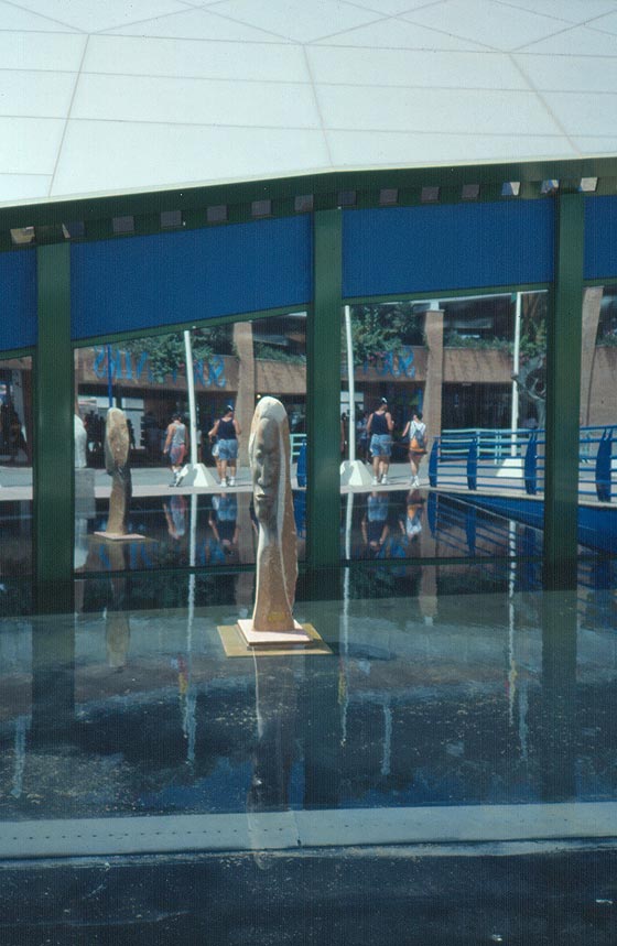 SIVIGLIA - EXPO'92 - Le sistemazioni esterne e gli spazi pubblici - specchi d'acqua e sculture - Piazza Africa