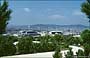 BARCELLONA. Vista generale del Montjuic - Si distinguono: Palazzo dello Sport Sant Jordi, Torre telefonica e Stadio Olimpico del Montjuic 