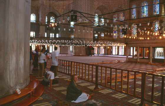 ISTANBUL  - Sultan Ahmet Camii (moschea Blu) - interno