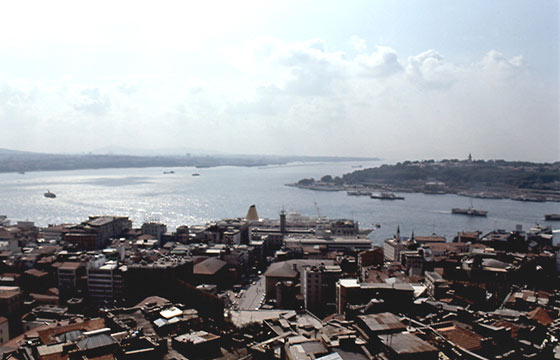 ISTANBUL - Vista sul Corno d'Oro dalla torre di Galata