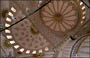 ISTANBUL . Moschea Blu - Sultan Ahmet Camii - soffitti a cupola