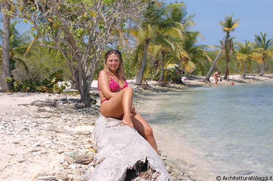 BOCA SECA - Io in posa sullo delle palme di questa bella spiaggia caraibica