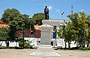 CIUDAD BOLIVAR. Plaza Bolivar con il monumento all'eroe nazionale Simon Bolivar, El Libertador, l'uomo che ha combattuto per l'indipendenza 