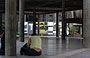 UNIVERSITA' CENTRALE DEL VENEZUELA. Studenti seduti sui pavimenti della Piazza Coperta