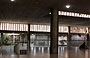 UCV CARACAS. L'Auditorio e la Biblioteca della Facoltà di Architettura e Urbanistica si aprono sul grande atrio centrale
