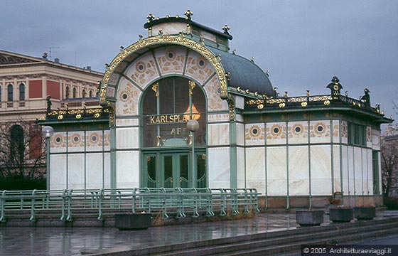 L'AREA DEL RING - Karlsplatz - Stadtbahn Pavillon (Stazioni della metropolitana) - O. Wagner 